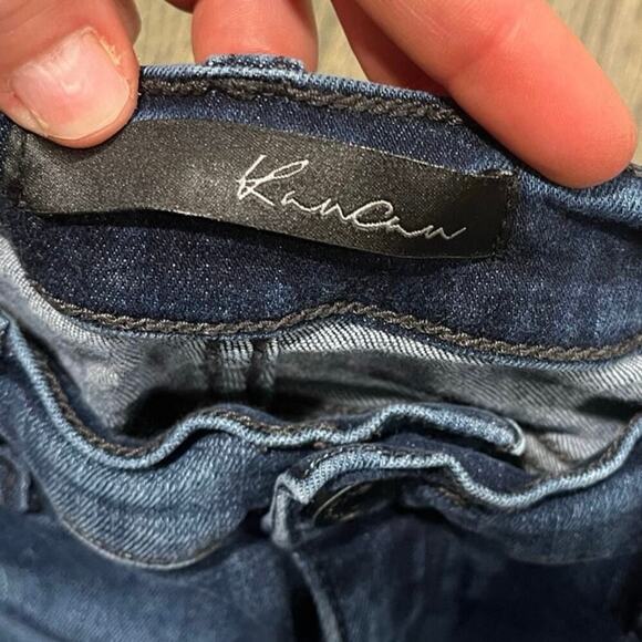 Kancan High Rise Ankle Skinny Jeans Denim Distressed Medium Wash Blue Size 28 - Picture 7 of 12